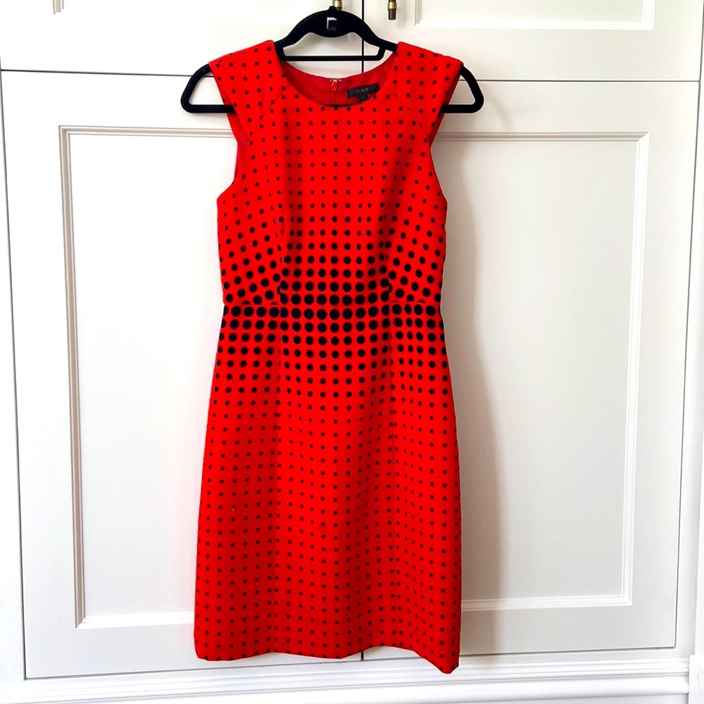 J. Crew red shift dress. Size 2
